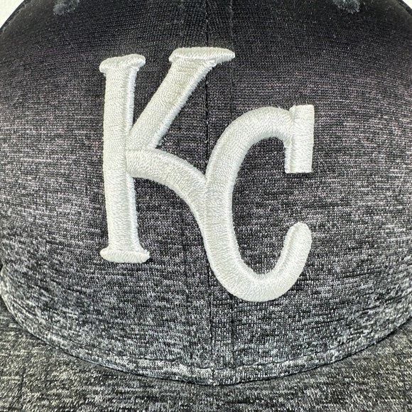 New Era Kansas City Royals KC 9FIFTY MLB Adjustable Snapback Hat Cap Black Grey - Picture 5 of 10